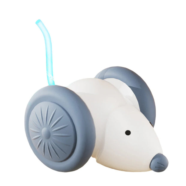 Electric Mouse Car Pet Toy - Rechargeable Automatic Teaser with Intelligent Obstacle Avoidance for Cats
