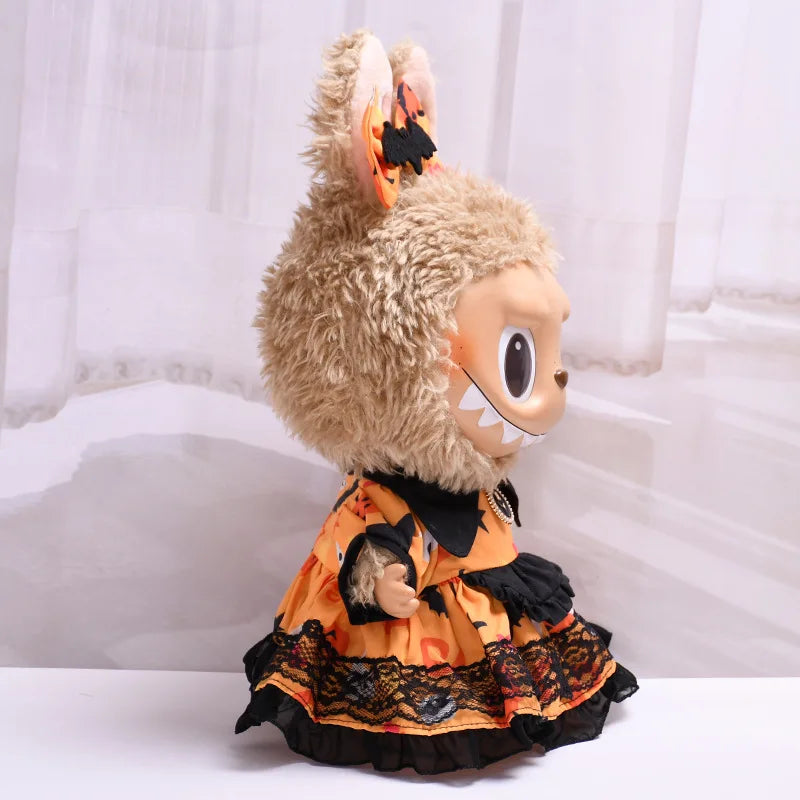 Halloween Plush Doll Clothes for 38cm Labubu Dolls - K-Pop EXO Accessories