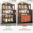Floor Standing Kitchen Shelf - Multi-Layer Storage for Pots and Seasonings