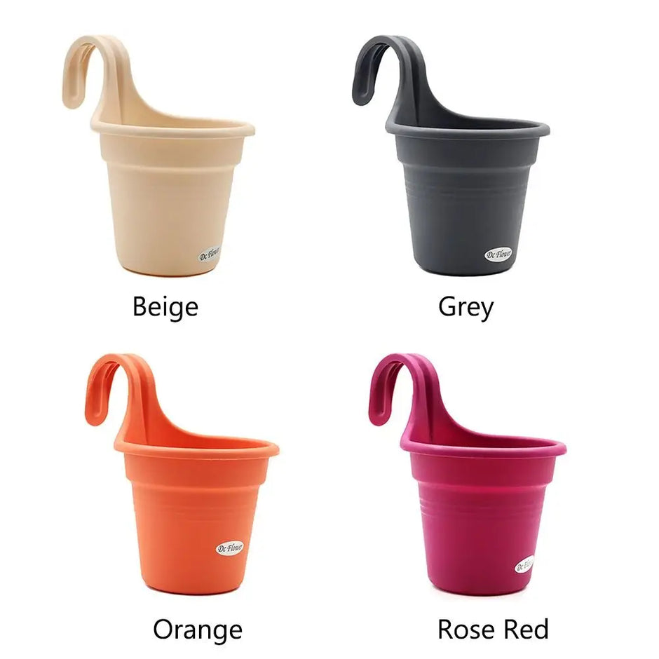 Wall-Mounted Flowerpot - Resin Hanging Planter for Garden Decoration