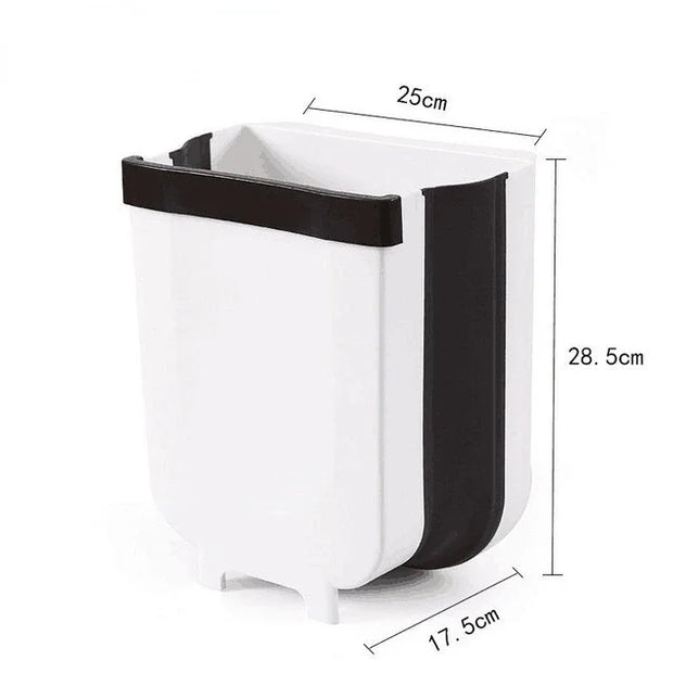 Kitchen Car Trash Can - Folding Garbage Bin for Easy Recycling