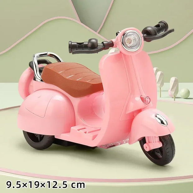 Mini Electric Motorcycle Toy for Labubu Dolls