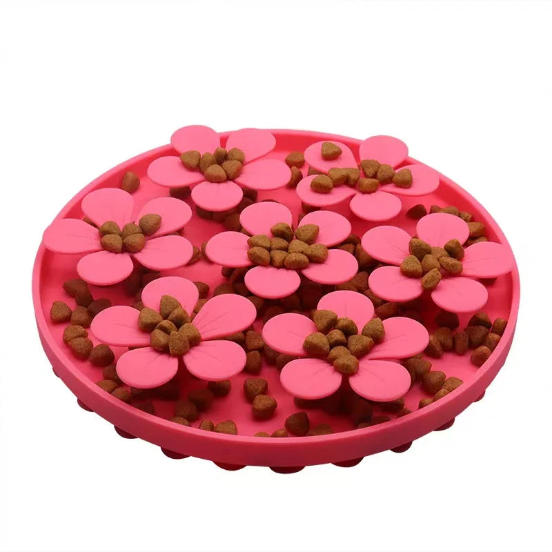 Pet Products Mat for Dogs and Cats - Slow Food Bowls with Suction Cup Feeding and Silicone Lick Pad
