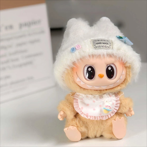 Handmade Labubu 3.0 Soft Plush Baby Set for V1 V2 V3 Doll Clothes