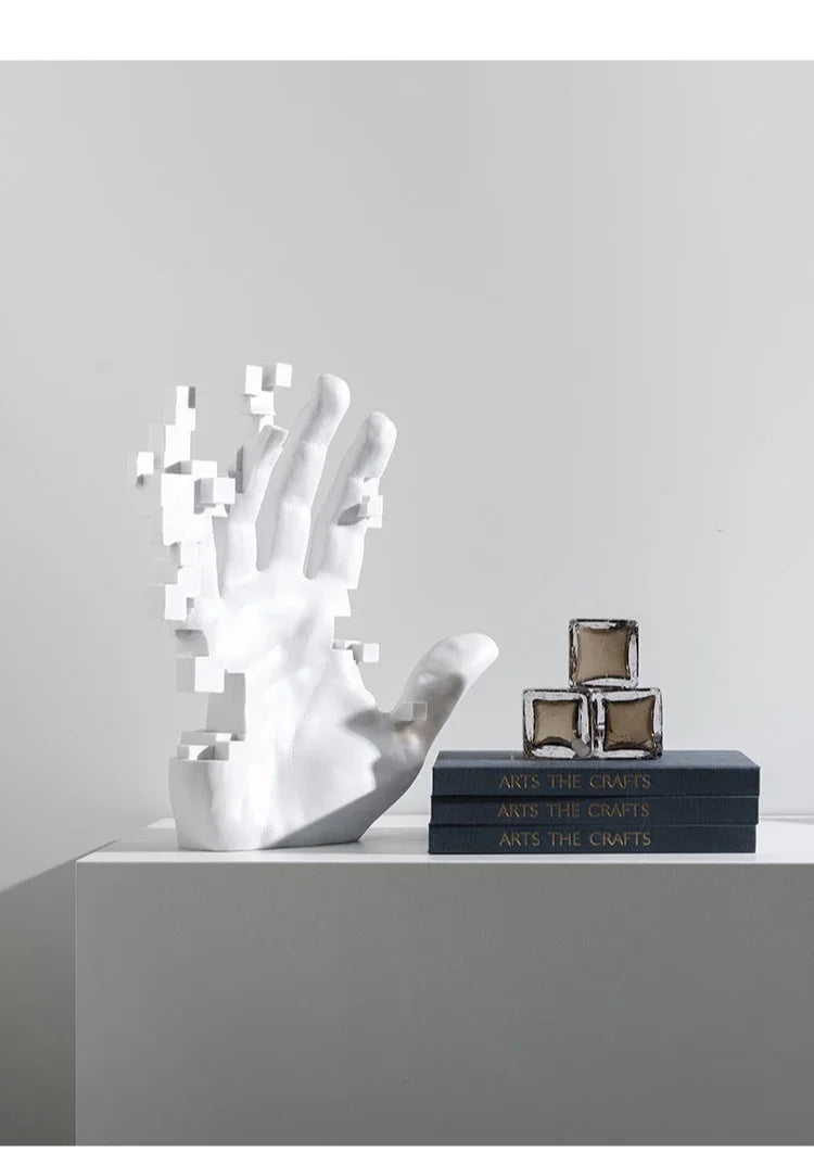 Abstract Art Palm Sculpture - Modern Luxury Table Decor for Living Rooms