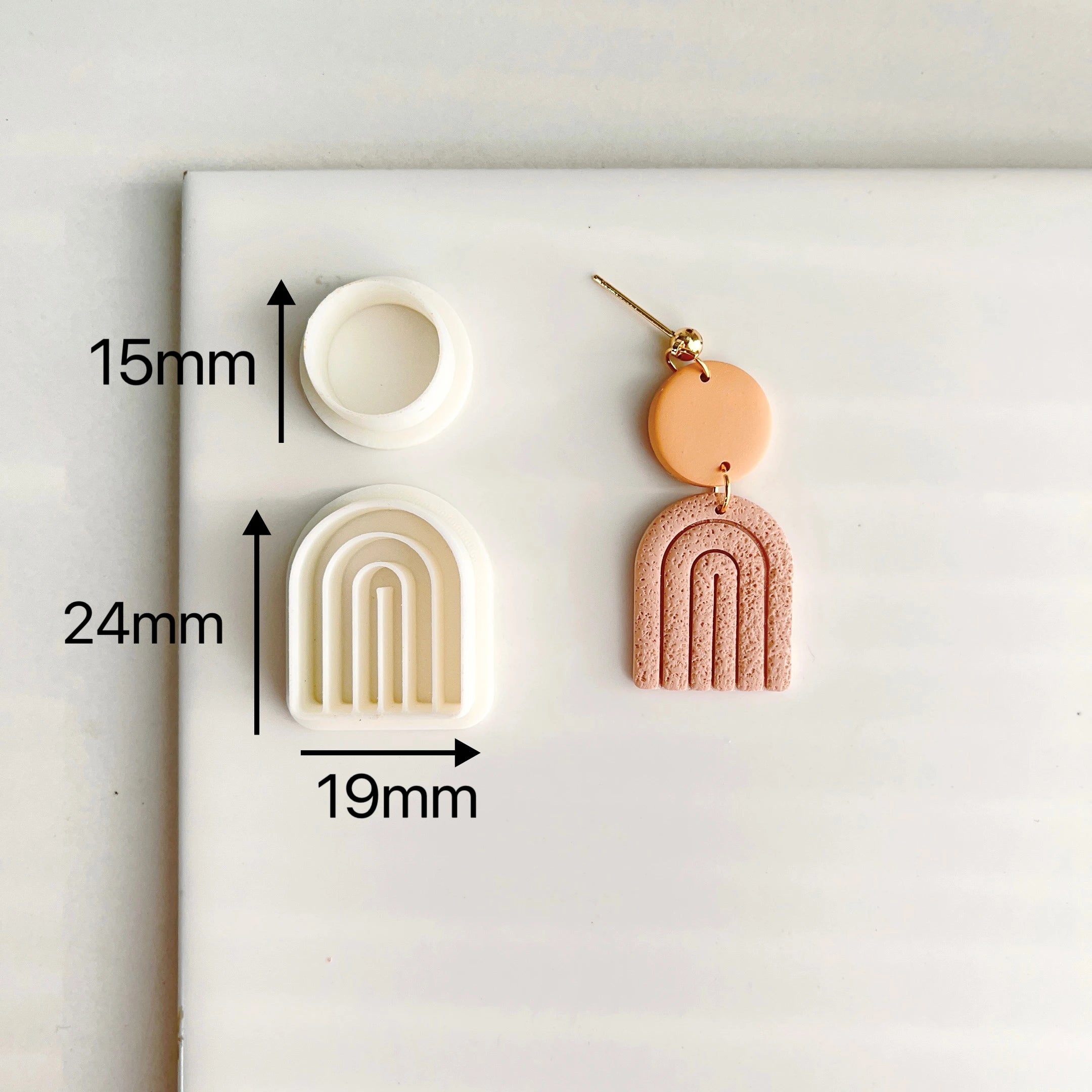 Geometry Arc Shape Polymer Clay Cutter Mould - DIY Jewelry Tool