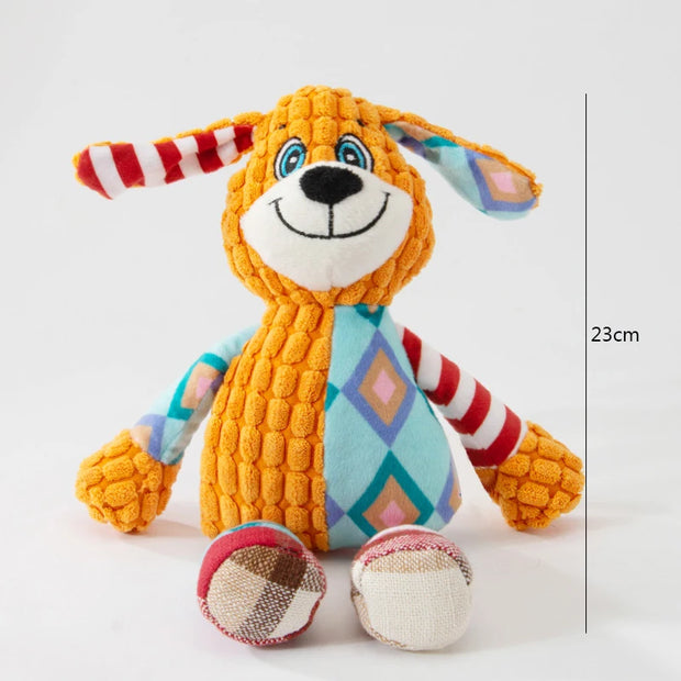 Plush Pet Toy - Interactive Squeaky Toy for Dogs and Cats