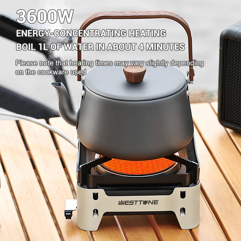 Portable Camping Cooking Burner - 3600W Gas Stove for Outdoor Use