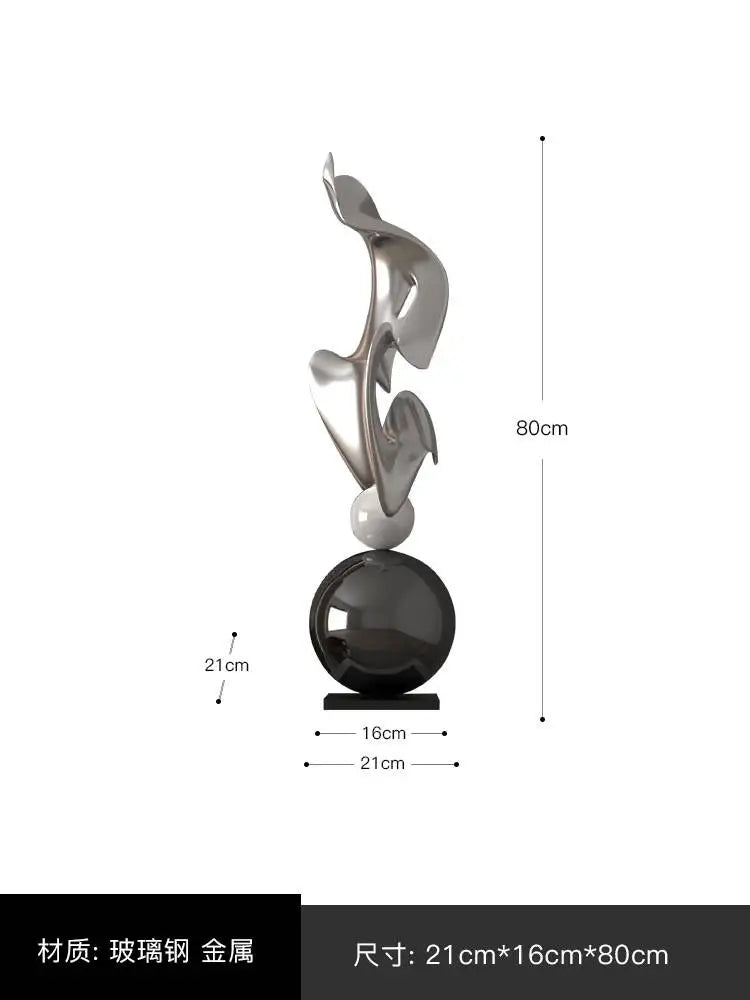 Home Decor Abstract Sculpture - Large Ornaments for Living Room and Gifts