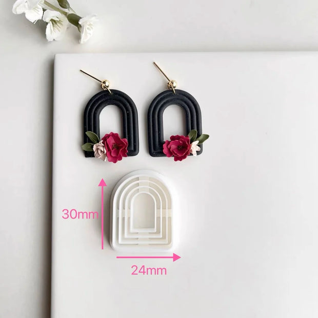 Geometry Arc Shape Polymer Clay Cutter Mould - DIY Jewelry Tool