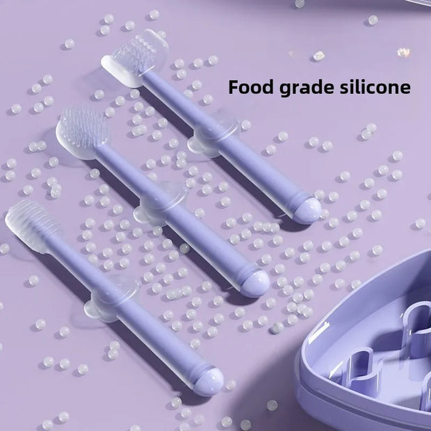 Pet Silicone Toothbrush and Toothpaste Set - Teeth Cleaning for Cats and Dogs