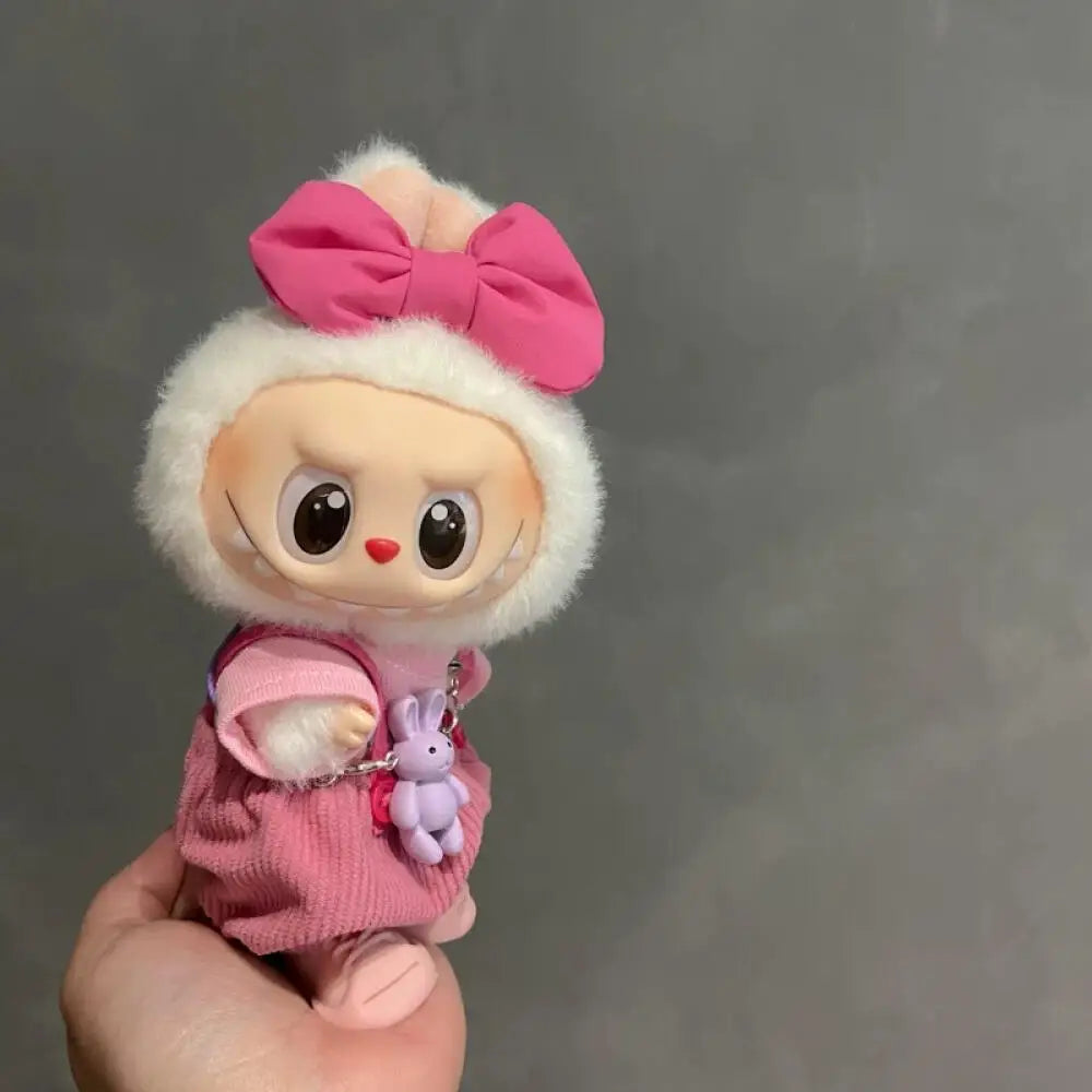17cm Labubu Clothing Set - Macaron Cute Clothing and DIY Hair Accessories