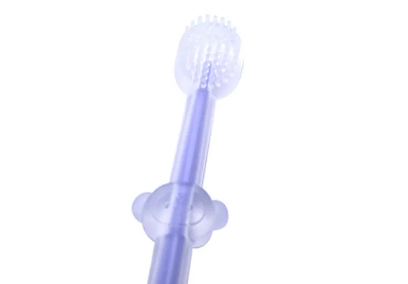 Pet Silicone Toothbrush and Toothpaste Set - Teeth Cleaning for Cats and Dogs
