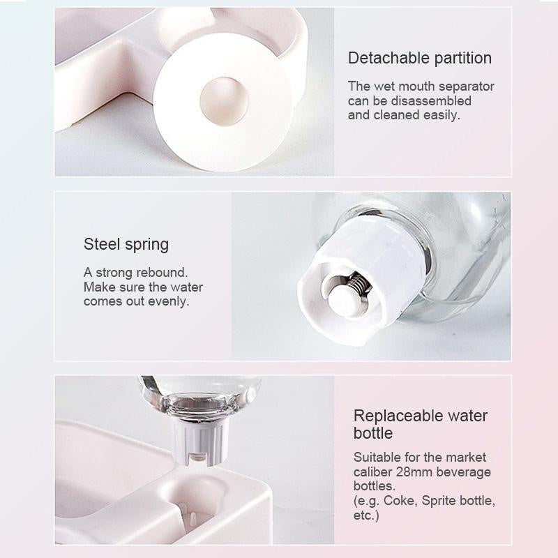 500ml Pet Automatic Feeder - Portable Bowl for Cats and Dogs