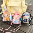 Doll Protect Case for Labubu 15cm Plush Doll - Shoulder Bag with Dust-Proof Storage