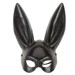 Black and White Rabbit Mask - Long Ears Bunny Mask for Halloween Decorations