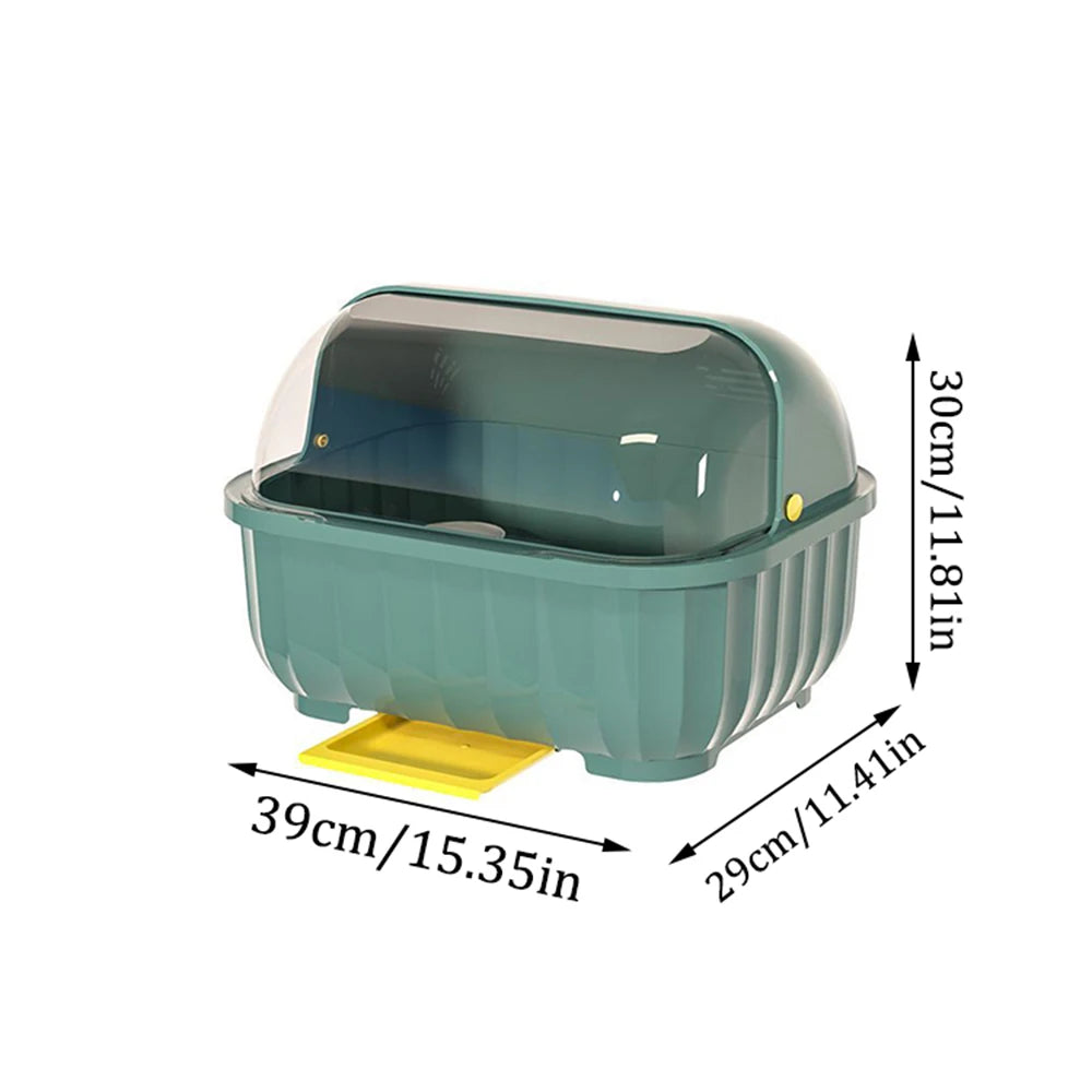 Kitchen Drain Cabinet - Lid Bowl Box and Tableware Storage Rack