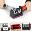Kitchen 3 Segment Knife Sharpener Household Multi-Functional Hand-Held 3 Purpose Black Sharpening Stone Kitchen Knives Gadget