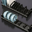 Kitchen Cabinets Dish Storage Rack - Built-In Plate Divider Organiser