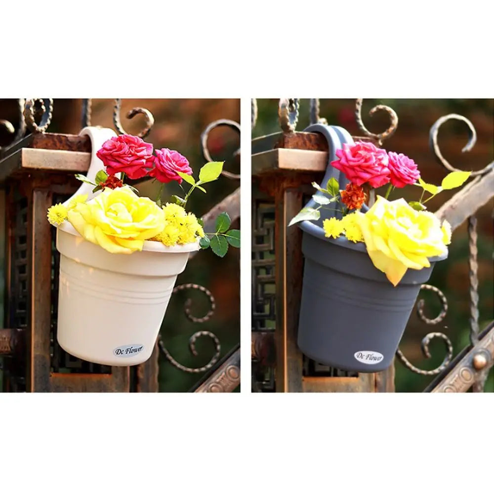 Wall-Mounted Flowerpot - Resin Hanging Planter for Garden Decoration