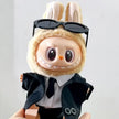 Labubu Doll Clothes Outfit - Cool Fashion Suits with Sunglasses for 17cm Dolls