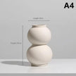 Ceramic Art Vase - Modern Home Decor for Bedroom and Photography Background