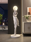 Abstract Girl Statue - Artistic Resin Sculpture for Home Decor