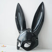 Black and White Rabbit Mask - Long Ears Bunny Mask for Halloween Decorations