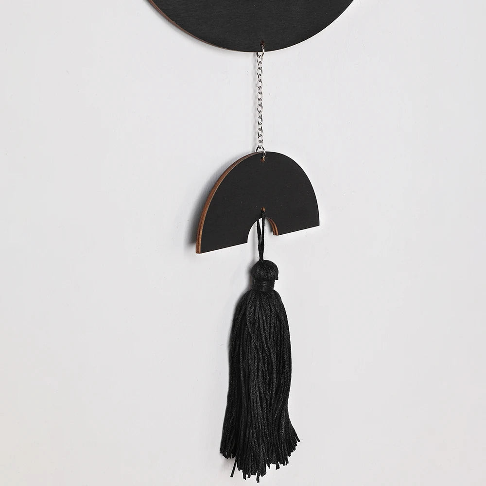 Boho Room Decor - Black Wall Art and Dream Catchers for Rustic Charm