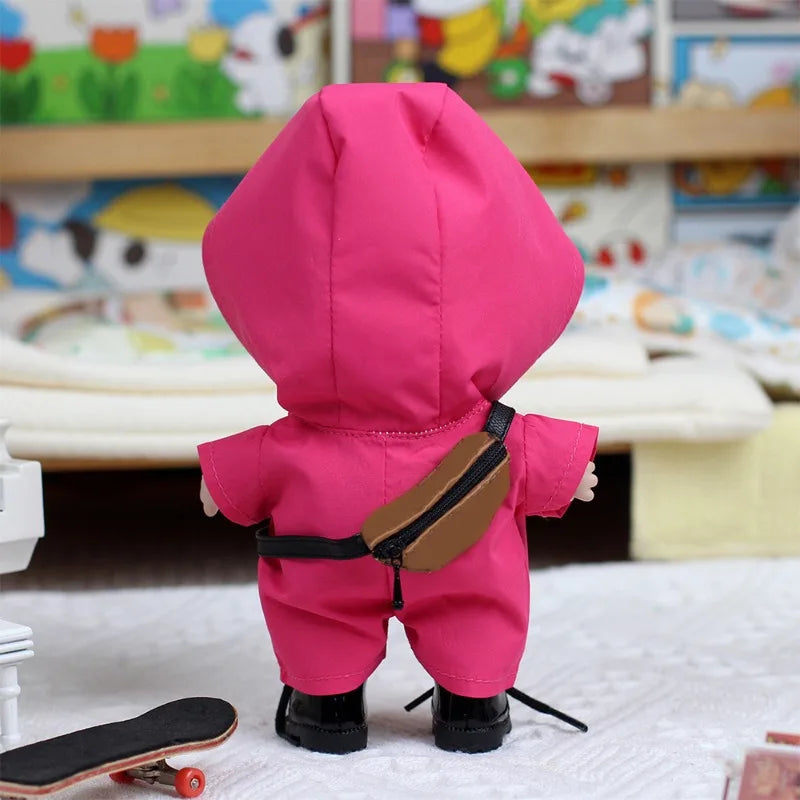 Hot Fashion Labubu Doll Clothing Accessories - K-Pop Inspired Squid Jumpsuit Set
