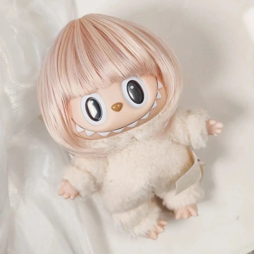 Short Afro Wig Decoration for Ropa V1 V3 Dolls - Fill Accessories for Labubu