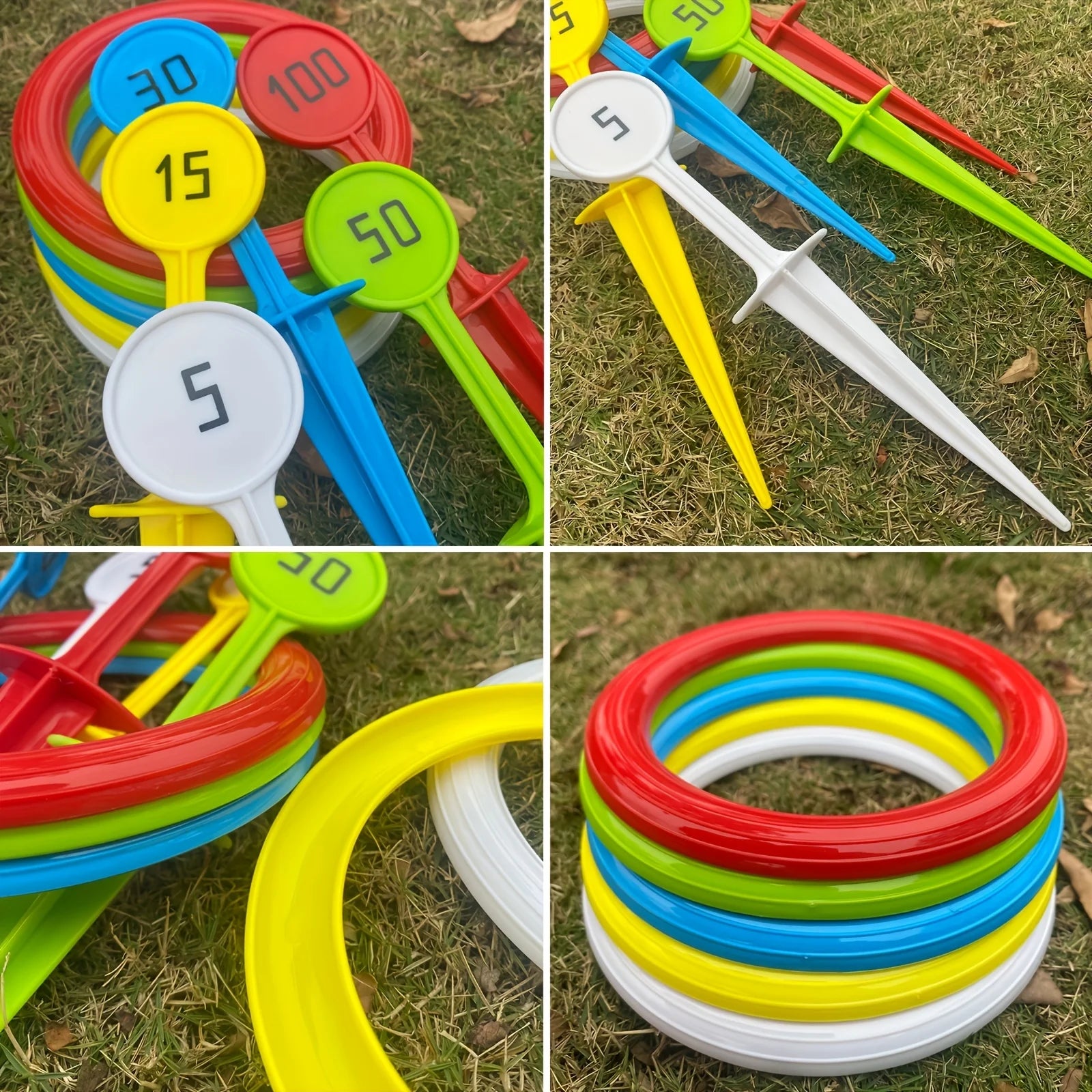 1 set of outdoor beach sports throwing rings, grass game equipment, ring throwing games,Suitable for outdoor courtyards games
