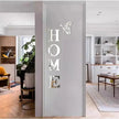 Home Logo 3D Mirror Wall Sticker - Stylish Entrance Decoration for Home