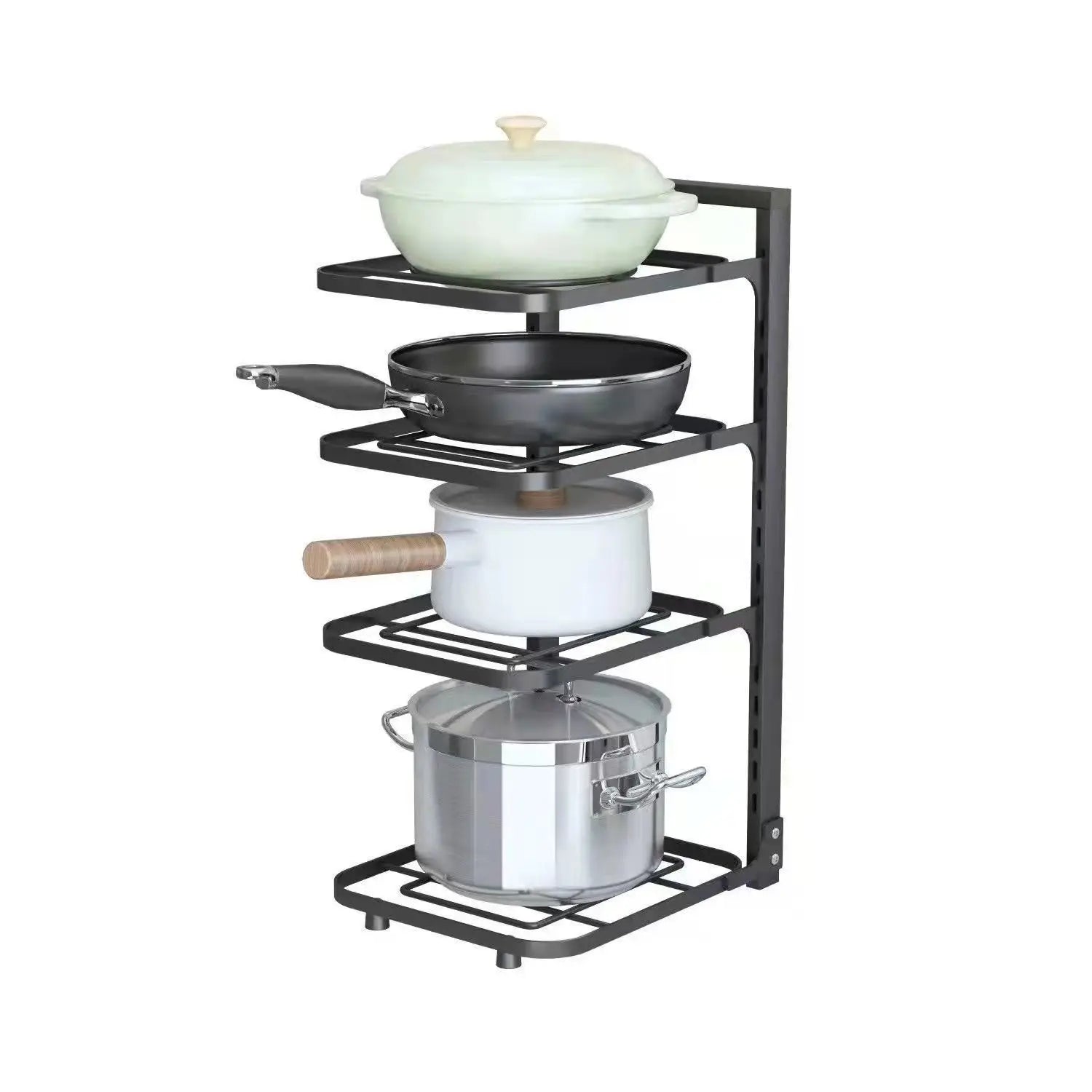 Stainless Steel Kitchen Shelves - Multi-Layered Storage Rack for Organising