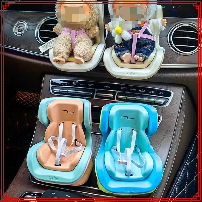 Car Seat Model for Labubu Doll V2 - Kawaii Interior Styling Accessories