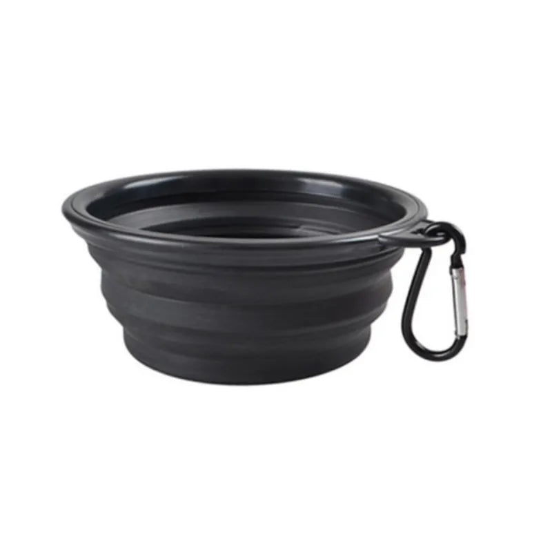 Portable Pet Food Bowl - Durable Silicone Collapsible Bowl for Dogs and Cats