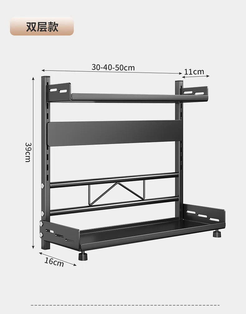 Kitchen Seasoning Rack - Multi-Functional Countertop Storage Solution