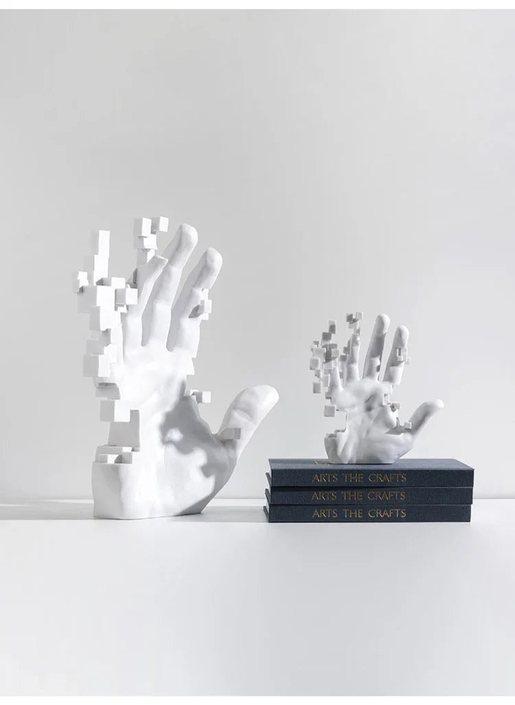 Abstract Art Palm Sculpture - Modern Luxury Table Decor for Living Rooms