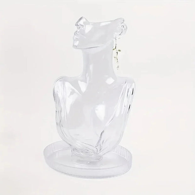 1PC Plastic Jewelry Display Stand with Tray for Necklaces And Earrings Home Decor & Birthday/Christmas Gift - Tropical Treasures LTD