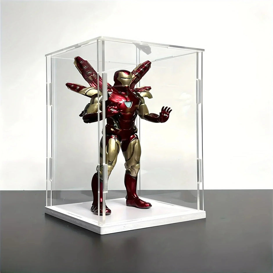 1PC Transparent Acrylic Display Box Self - Assembled Dustproof Storage Cabinet for Car Models Toys Collectibles Modern Style - Tropical Treasures LTD