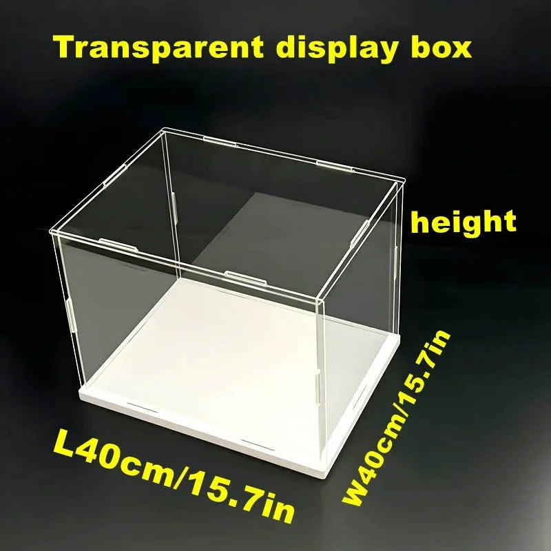 1PC Transparent Acrylic Display Box Self - Assembled Dustproof Storage Cabinet for Car Models Toys Collectibles Modern Style - Tropical Treasures LTD