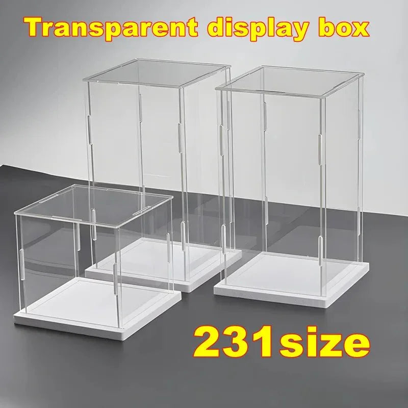 1PC Transparent Acrylic Display Box Self - Assembled Dustproof Storage Cabinet for Car Models Toys Collectibles Modern Style - Tropical Treasures LTD