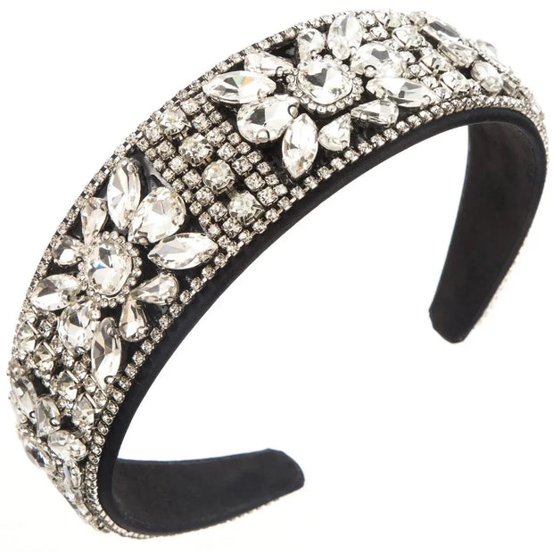 Fashion Gold/Silver Pearl Hair Band Baroque Rhinestone Headband for Girls Luxury Sweet Headwear Casual Hair Accessories - Tropical Treasures LTD