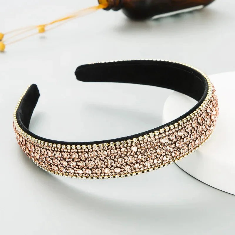 Fashion Gold/Silver Pearl Hair Band Baroque Rhinestone Headband for Girls Luxury Sweet Headwear Casual Hair Accessories - Tropical Treasures LTD