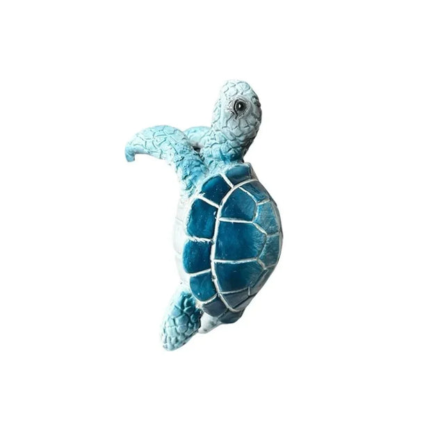 Funny Cartoon Sea Turtle Flowerpot Hanger Resin Cute Climbing Turtle Flower Pot Hugger Handmade Hanging Turtle Statue Fish Tank - Tropical Treasures LTD