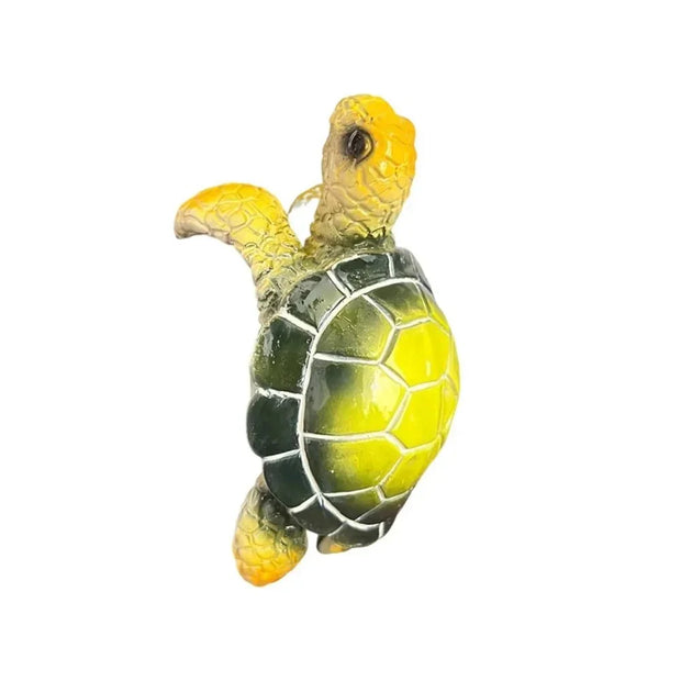 Funny Cartoon Sea Turtle Flowerpot Hanger Resin Cute Climbing Turtle Flower Pot Hugger Handmade Hanging Turtle Statue Fish Tank - Tropical Treasures LTD