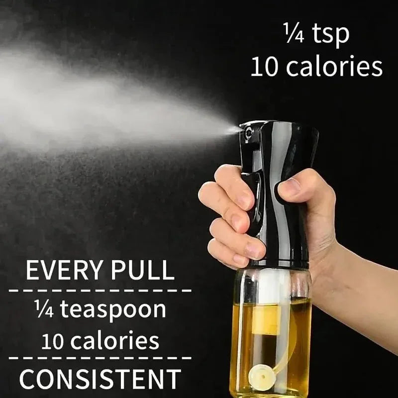 1PC Oil Spray Pot 200/300/500ML Edible Olive Oil Spray Bottle for Kitchen Air Fryer Atomized Misty Oil Tank Household Herb & Spice Tool - Tropical Treasures LTD