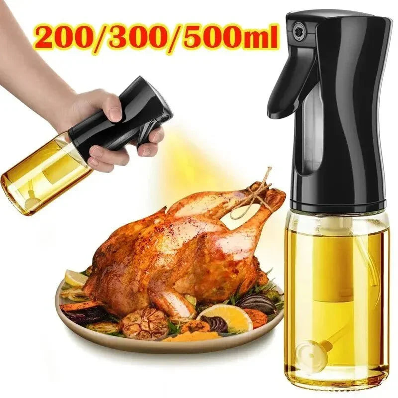 1PC Oil Spray Pot 200/300/500ML Edible Olive Oil Spray Bottle for Kitchen Air Fryer Atomized Misty Oil Tank Household Herb & Spice Tool - Tropical Treasures LTD