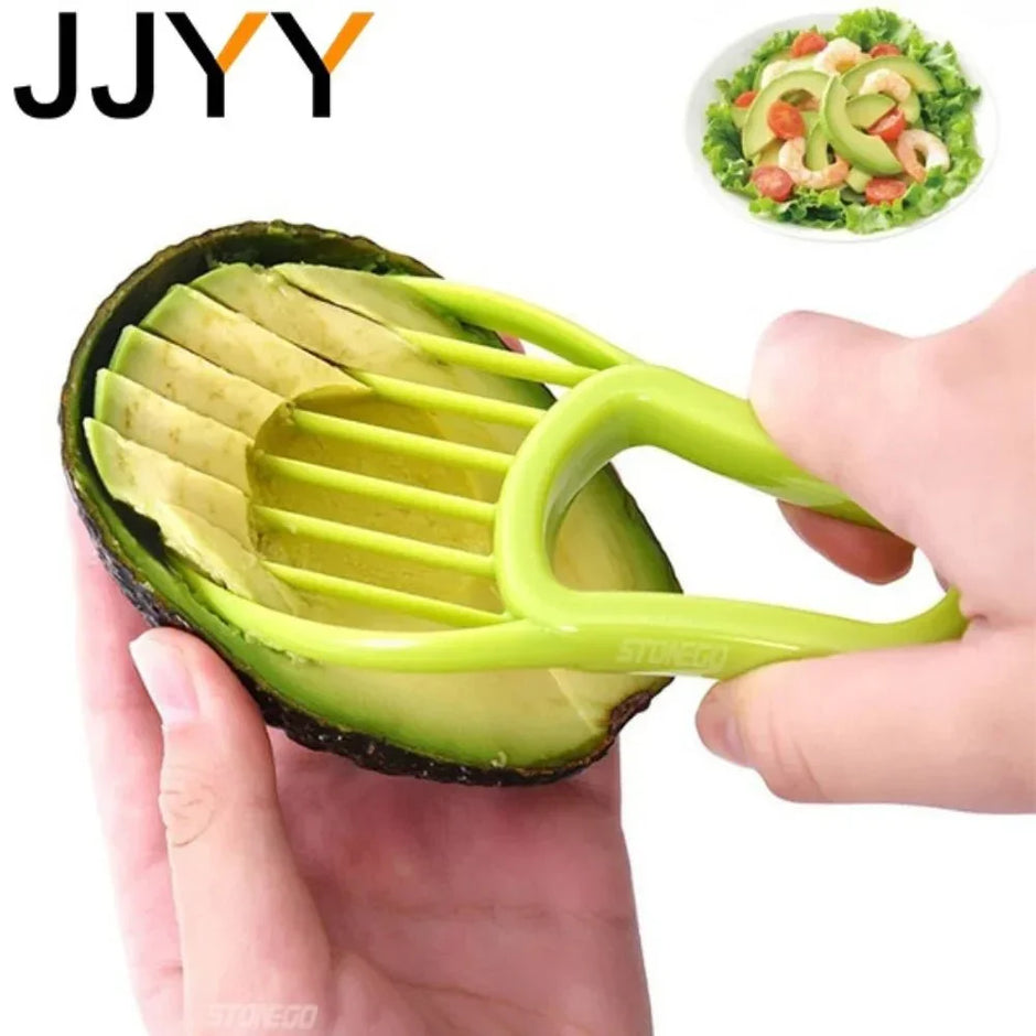 JJYY 3 In 1 Avocado Slicer Shea Corer Butter Fruit Peeler Cutter Pulp Separator Kitchen Vegetable Tools - Tropical Treasures LTD