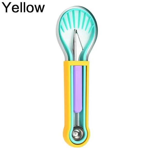 JJYY 3 In 1 Avocado Slicer Shea Corer Butter Fruit Peeler Cutter Pulp Separator Kitchen Vegetable Tools - Tropical Treasures LTD